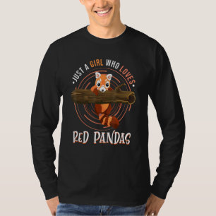 China Wildlife Animal een meisje dat van de Rode P T-shirt