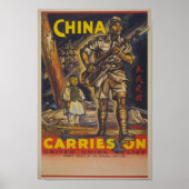 China WW2 Propaganda-Poster Poster (Voorkant)