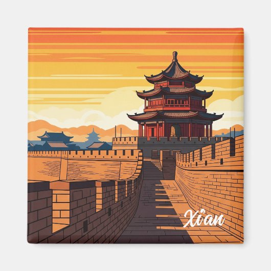 China Xi'an Reizen Magneet (Voorkant)