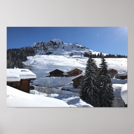 Chinaillon, Haute-Savoie, Frans Alpen-Poster Poster (Voorkant)