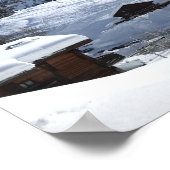 Chinaillon, Haute-Savoie, Frans Alpen-Poster Poster (Hoek)