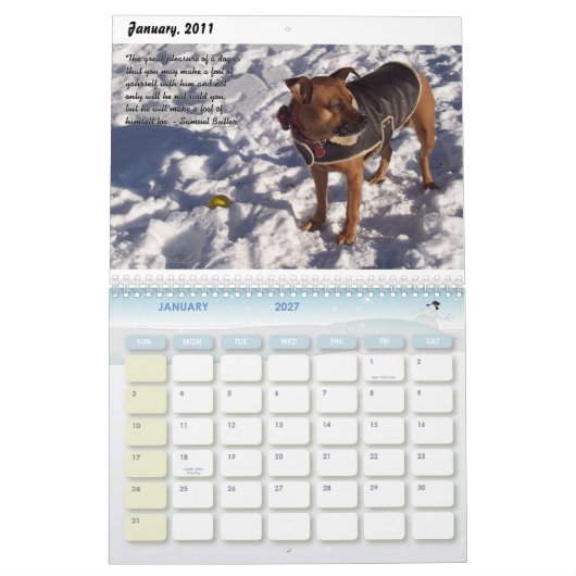 China's Dog Days 2011 Kalender (Jan 2027)