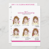 ChinatiEyebrow Microblading Aftercare Instructies Kaart (Voorkant / Achterkant)