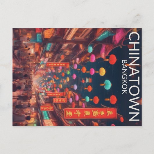 Chinatown Bangkok briefkaart (Voorkant)