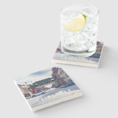 Chinatown Chicago Stone Onderzetter (Zijkant)