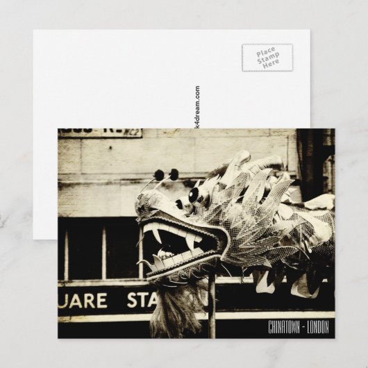  Chinatown, Dragon Dances/Londen Briefkaart (Voorkant / Achterkant)