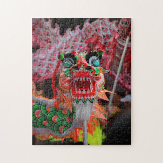 Chinatown Dragon Jigzaag Puzzle Legpuzzel (Verticaal)
