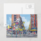 Chinatown Eldrige Street uitzicht, New York City Briefkaart (Voorkant / Achterkant)