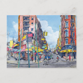 Chinatown Eldrige Street uitzicht, New York City Briefkaart