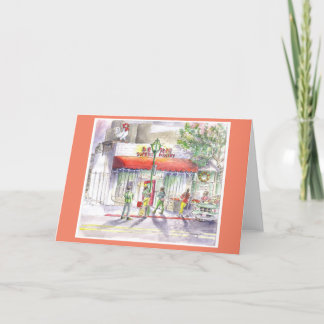 Chinatown Folding Holiday Card Feestdagen Kaart