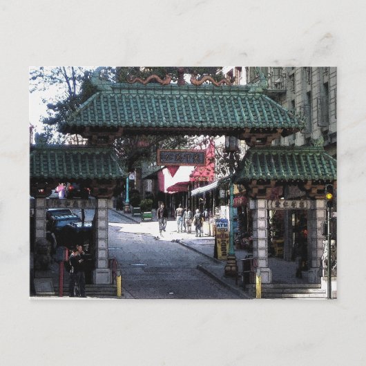 Chinatown Gate Briefkaart (Voorkant)
