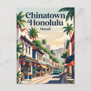 Chinatown Honolulu Hawaï Briefkaart