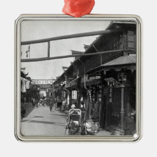 Chinatown in Shanghai, eind 19e eeuw Metalen Ornament