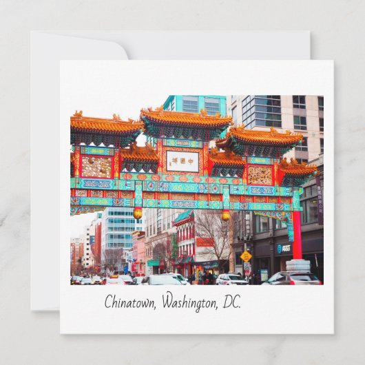 Chinatown in Washington D.C. Bedankkaart (Voorkant)