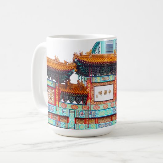 Chinatown in Washington D.C. Koffiemok (Voorkant links)