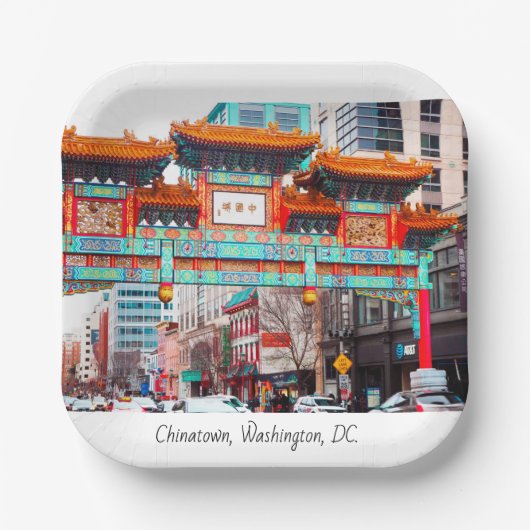 Chinatown in Washington D.C. Papieren Bordje (Voorkant)