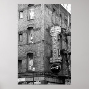 Chinatown Neon Nostalgisch San Francisco Poster
