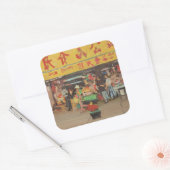 Chinatown New York 2012 Vierkante Sticker (Envelop)