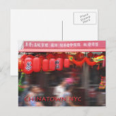 Chinatown New York City Briefkaart (Voorkant / Achterkant)