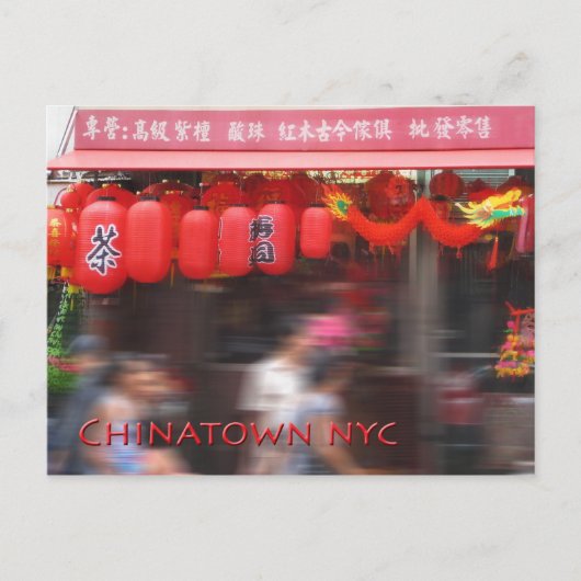 Chinatown New York City Briefkaart (Voorkant)