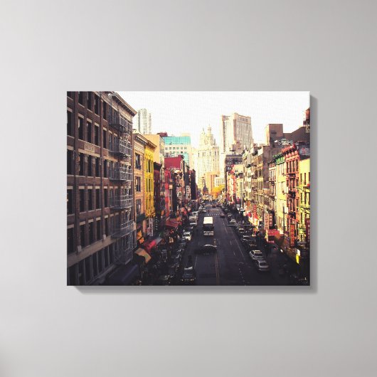 Chinatown New York City Canvas Afdruk (Voorkant)