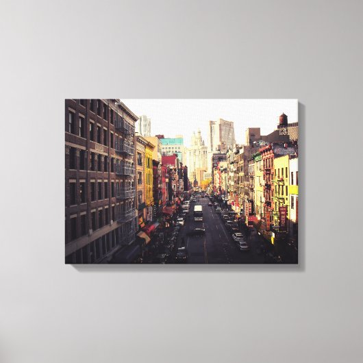 Chinatown New York City Canvas Afdruk (Voorkant)