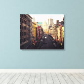 Chinatown New York City Canvas Afdruk (Insitu (Houten vloer))