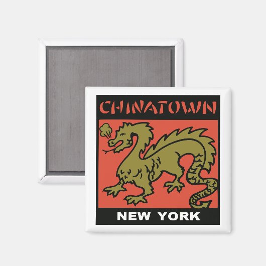 Chinatown New York Magneet (Voorkant / Achterkant)