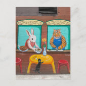 Chinatown NYC Briefkaart - Dierenmuurschildering (Voorkant)