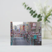 Chinatown op Grant Street in San Francisco. Briefkaart (Staand voorkant)