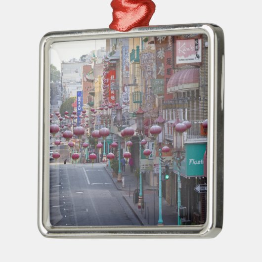 Chinatown op Grant Street in San Francisco. Metalen Ornament (Links)