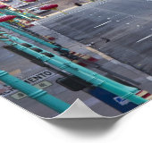 Chinatown op Grant Street in San Francisco. Poster (Hoek)