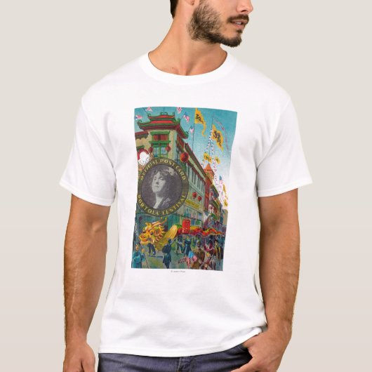 Chinatown Parade for Portola Festival T-shirt (Voorkant)