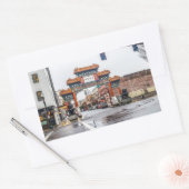 Chinatown Portland, Oregon Rechthoekige sticker (Envelop)