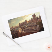 Chinatown Rooftop Graffiti Rechthoekige Sticker (Envelop)