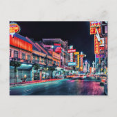 Chinatown 's nachts briefkaart (Voorkant)