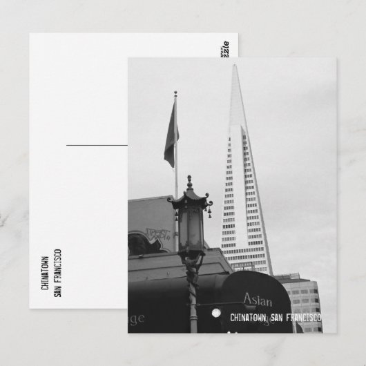 Chinatown, San Francisco Briefkaart (Voorkant / Achterkant)