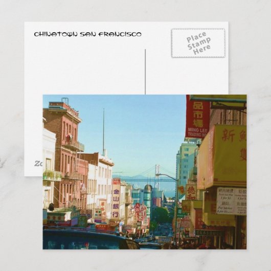 Chinatown San Francisco Briefkaart (Voorkant / Achterkant)