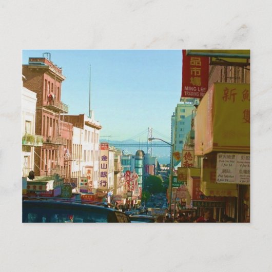 Chinatown San Francisco Briefkaart (Voorkant)