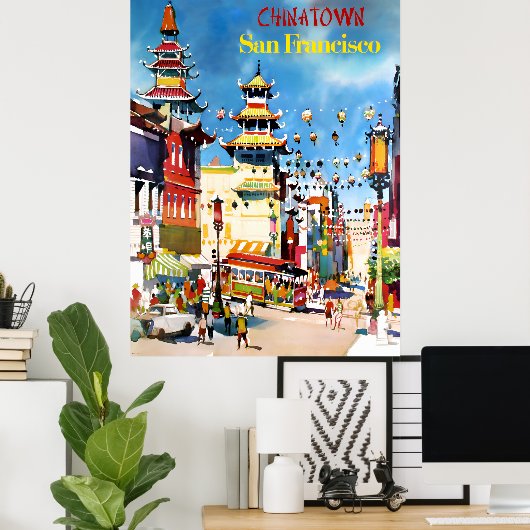 Chinatown, San Francisco Poster (Thuiskantoor)