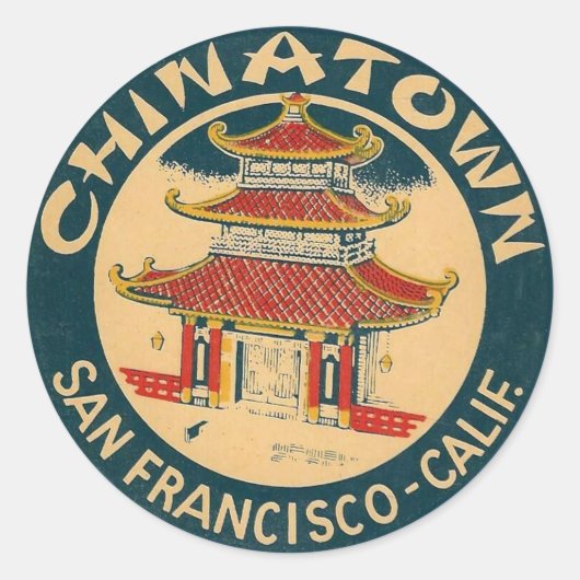 Chinatown, San Francisco - Stickers (Voorkant)