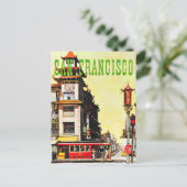 Chinatown San Francisco Travel Briefkaart (Staand voorkant)