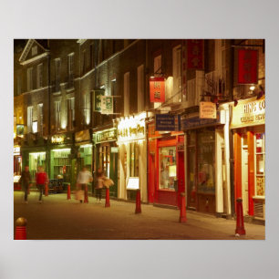 Chinatown, Soho, Londen, Engeland, Verenigd Konink Poster
