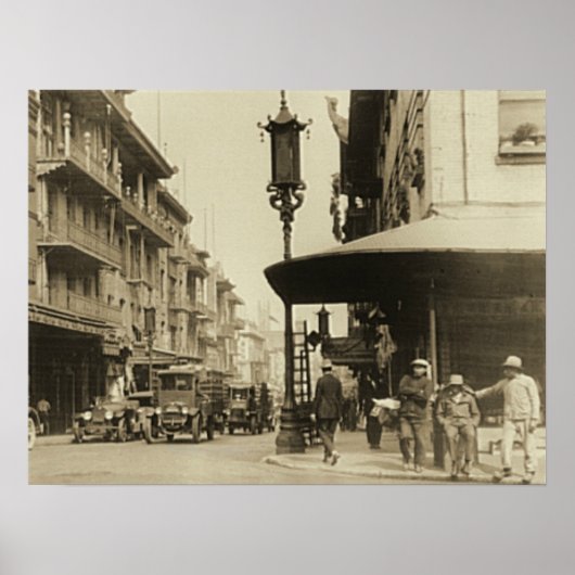 Chinatown Street in San Francisco Poster (Voorkant)