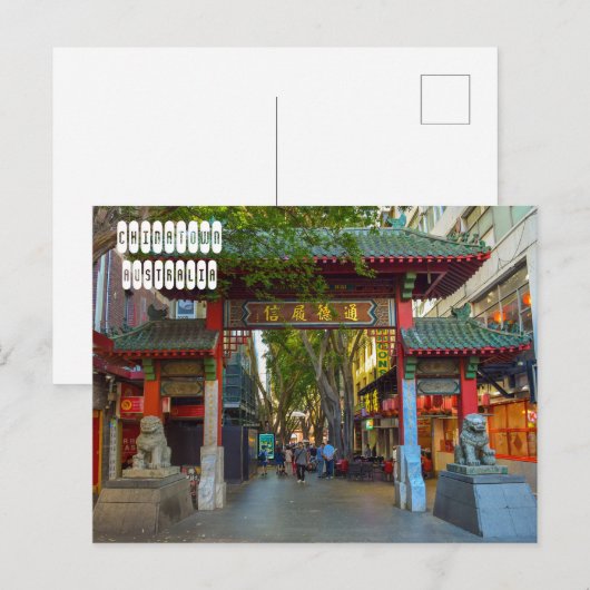 Chinatown Sydney in Australië Briefkaart (Voorkant / Achterkant)