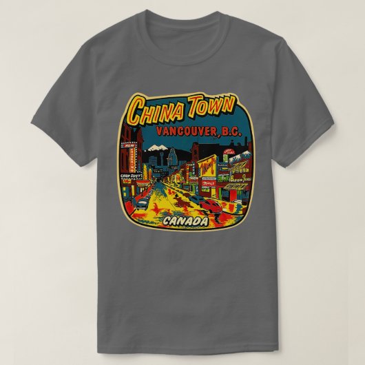 Chinatown Vancouver BC Canada T-shirt (Design voorkant)