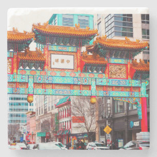 Chinatown. Washington, DC, Verenigde Staten Stenen Onderzetter