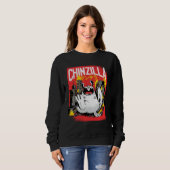 Chinazilla Catzilla Cat Graphic Cats Trui (Voorkant volledig)