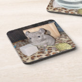 Chinchilla Bier Onderzetter (Linkerzijde)