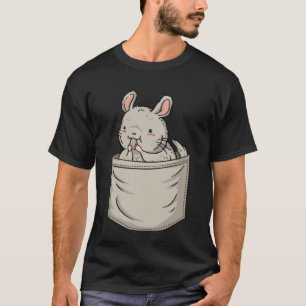 Chinchilla Borstzak Lange Staart Chinchilla T-shirt
